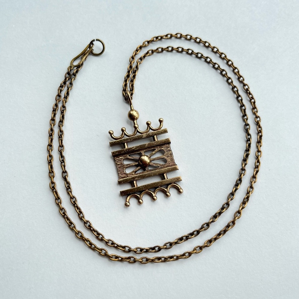 Unique Pertti Peuri Vintage Bronze Pendant Finland
Gold Tribal Necklace